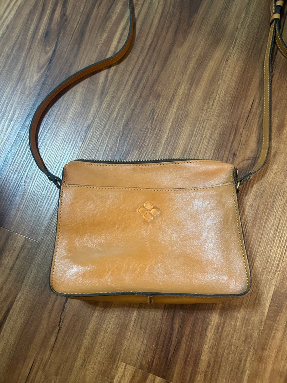 Patricia Nash Tan Leather Crossbody Bag